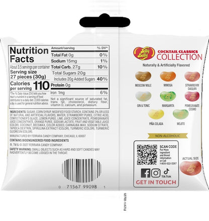 Jelly Belly Cocktail Classics Jelly Beans, 3.5 oz. (12 per case)