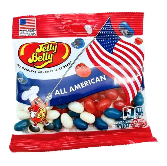 Jelly Belly All American Jelly Beans, 3.5 oz. (12 per case)