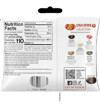 Jelly Belly Cold Stone Ice Cream Parlor Jelly Beans, 3.1 oz. (12 per case)