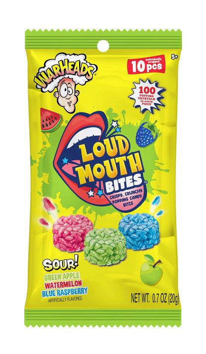Candyrific Warheads Loud Mouth Bites (24 per case)
