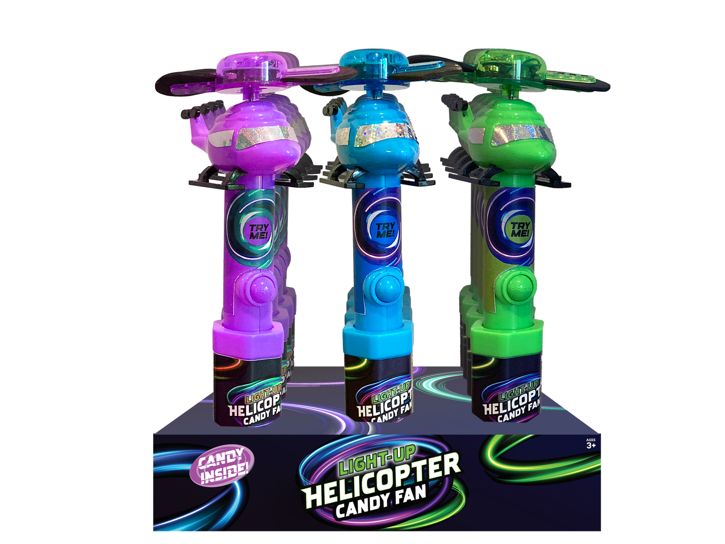 Candyrific Light Up Helicopter Fan (72 per case)