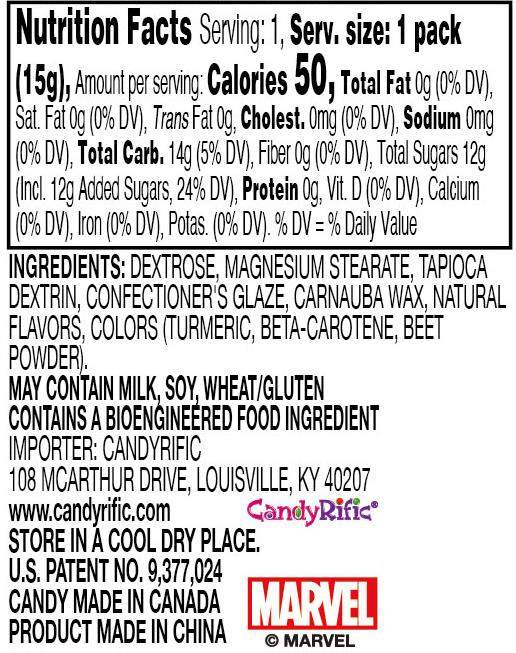 Candyrific Marvel Avengers Assorted Character Fans (72 per case)