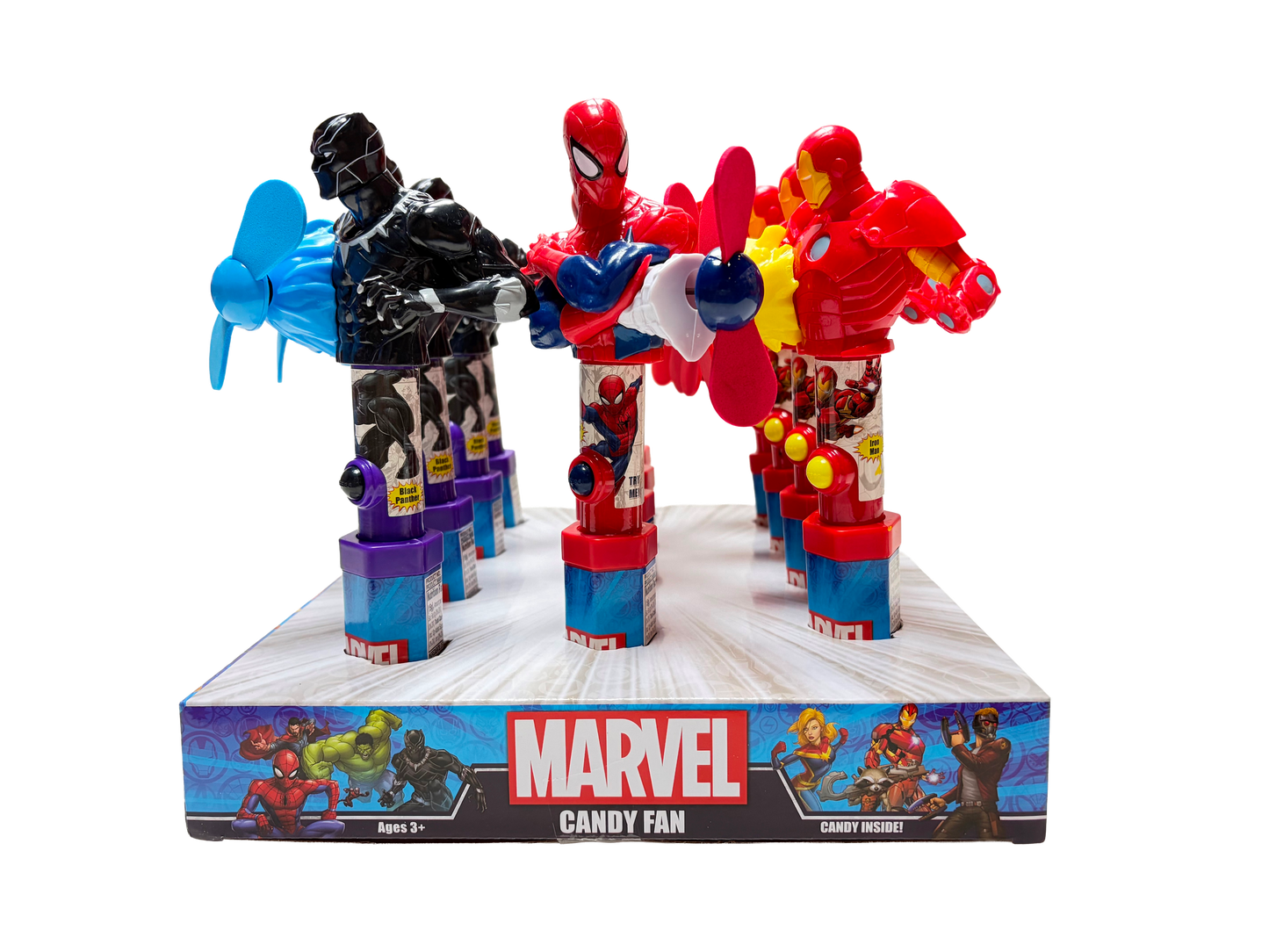 Candyrific Marvel Avengers Assorted Character Fans (72 per case)