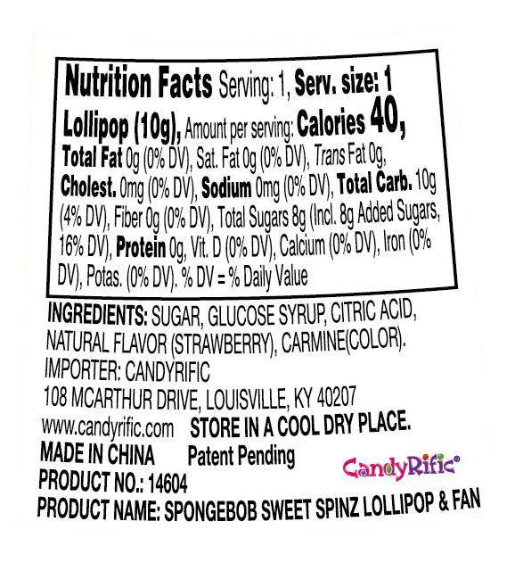 Candyrific Assorted Sweet Spinz Fans (48 per case)