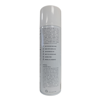 All-Bake Chef's Quality Food Release Spray w/ Canola Oil (6 per case)