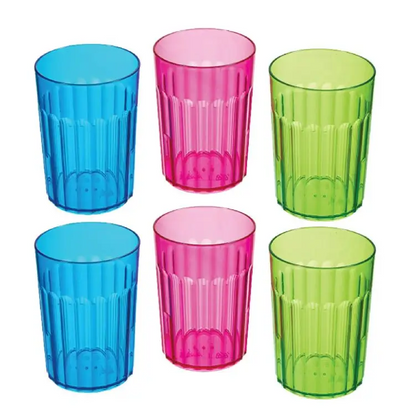 Arrow 10 oz. Rainbow Tumblers Assorted Colors - 6 count - Cookware