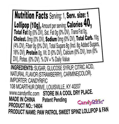 Candyrific Assorted Sweet Spinz Fans (48 per case)