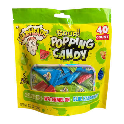 Candyrific Warheads Popping Candy Bag (12 per case)