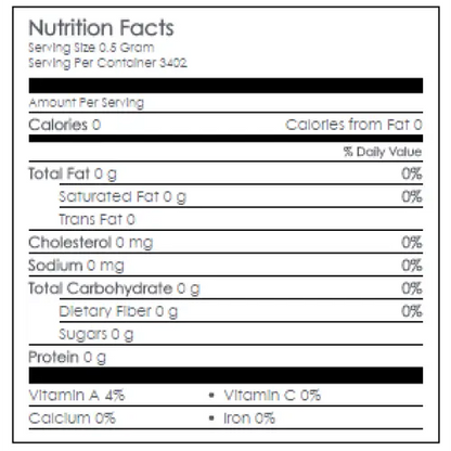 Nutritional Information