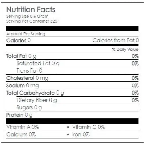 Nutritional Information 