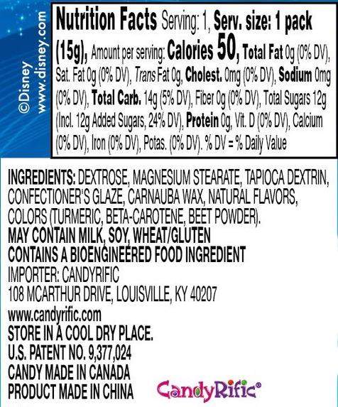Candyrific Disney Assorted Candy Fans (72 per case)
