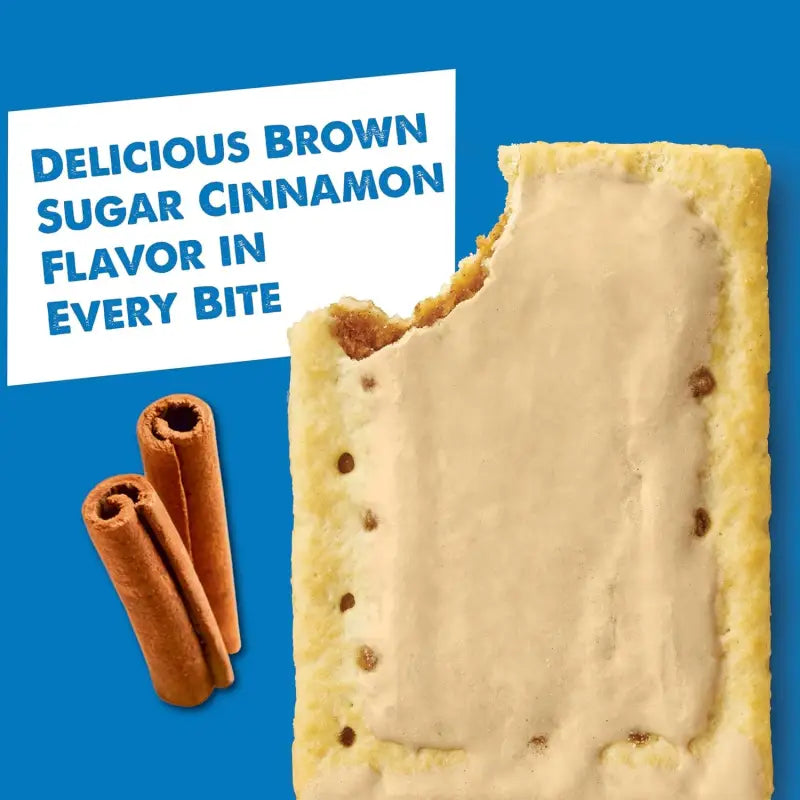 Kellogg’s Frosted Brown Sugar Cinnamon Pop Tarts 4 Pack 8 Pastry Count (22261)